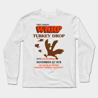 Vintage Wkrp Turkey Drop Long Sleeve T-Shirt